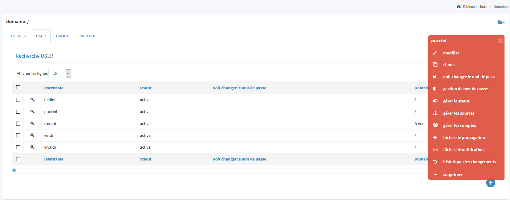 Les utilisateurs et les groupes